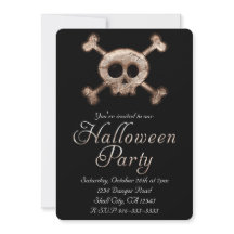 動揺してスカルボーンハローウィンパーティ招待状