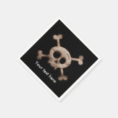 動揺してスカル&ボーンズ誕生日パーティナプキンス スタンダードカクテルナプキン (角)