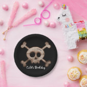 動揺してスカル&ボーンズ誕生日パーティープレート ペーパープレート (パーティー)