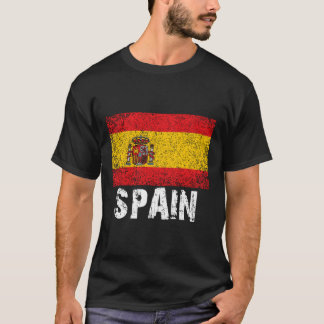 動揺してスペイン男性へ国旗 Tシャツ