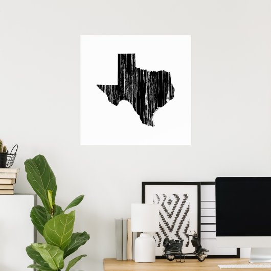 動揺してテキサス州州概要 ポスター (ホームオフィス)