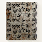 動揺してハロウィンヴィンテージスカルSketchbook ノートブック (裏面)