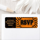 動揺してハロウィーンRSVP住所 シール (インサイチュ)