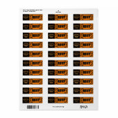 動揺してハロウィーンRSVP住所 シール (フルシート)