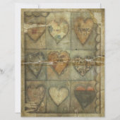 動揺してハートスクラップブック紙 (正面)