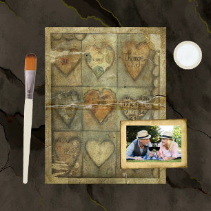 動揺してハートスクラップブック紙