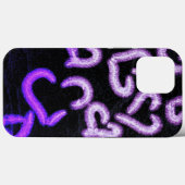 動揺してハート紫 Case-Mate iPhoneケース (裏面 (横))