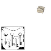 動揺してビクトリアンヴィンテージアンティーク鍵 ラバースタンプ (押印)