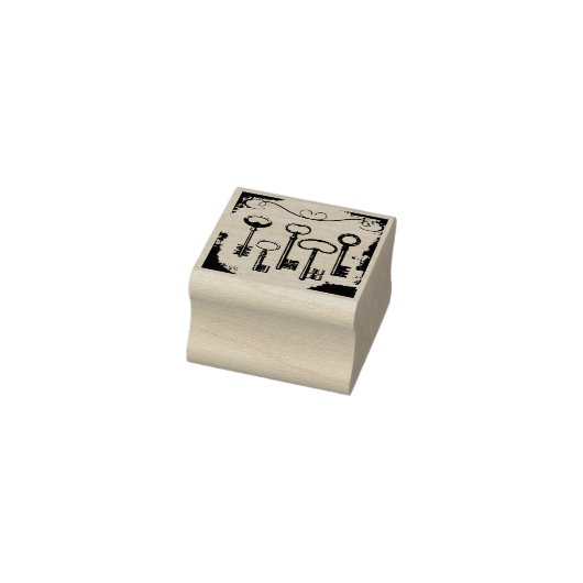 動揺してビクトリアンヴィンテージアンティーク鍵 ラバースタンプ (スタンプ)