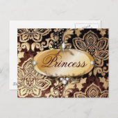 動揺してビクトリアン金ゴールド ポストカード (正面/裏面)