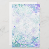 動揺してファンシー縁どフローラ 便箋 (正面/裏面)