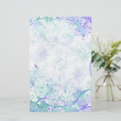 動揺してファンシー縁どフローラ 便箋 (スタンド正面)