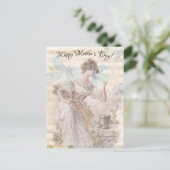 動揺してファンタジー女性が花粒集め ポストカード (スタンド正面)