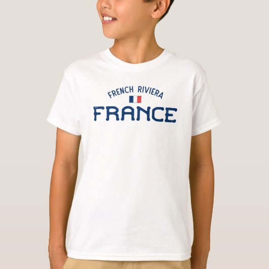 動揺してフランスのリビエラフランスボーイズ Tシャツ (正面)