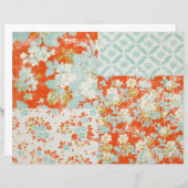 動揺してフローラスクラップブックジャンクジャーナル紙 (正面/裏面)