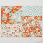 動揺してフローラスクラップブックジャンクジャーナル紙 (正面)