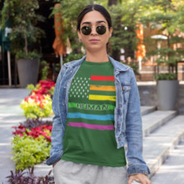 🌈動揺してプライド旗人デザイン🏳️ 🌈 Tシャツ