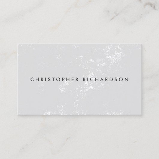 動揺してミニマルモダンとグレーの光 名刺 (正面)