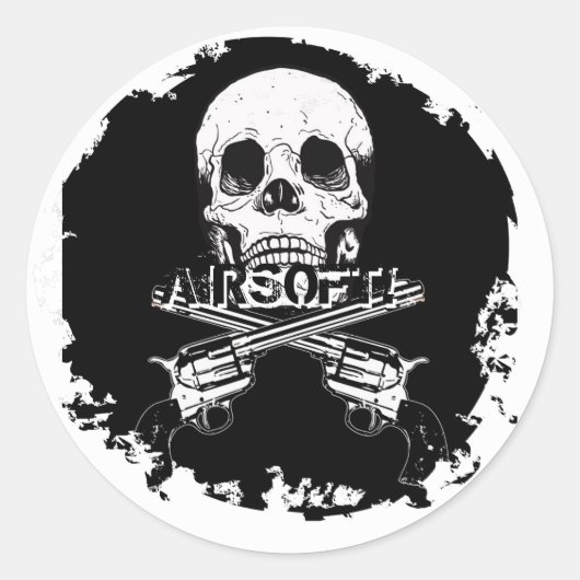 動揺してラウンドステッカー2 ラウンドシール (正面)