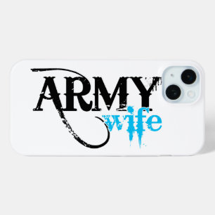 動揺してレタリング軍妻 iPhone 15 MINIケース