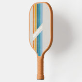 動揺してレトロレインボー（名前あり） ピックルボールラケット (左)