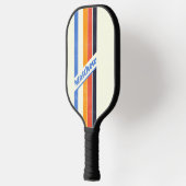 動揺してレトロ5ストライプの名 ピックルボールラケット (左)