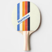 動揺してレトロ5ストライプの名 卓球ラケット (正面)