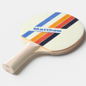 動揺してレトロ5ストライプの名 卓球ラケット (正面アングル)