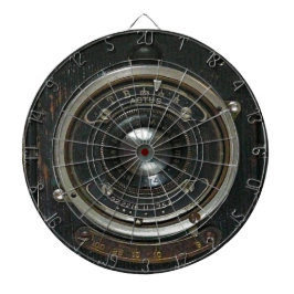 動揺してヴィンテージカメラのレンズ ダーツボード