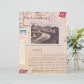 動揺してヴィンテージコラージュ旅行スクラップブック紙 (スタンド正面)