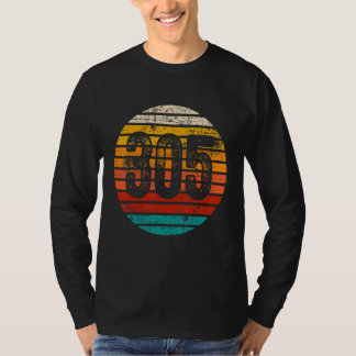 動揺してヴィンテージサンセット305市外局番 Tシャツ
