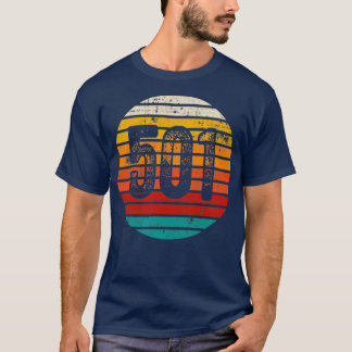動揺してヴィンテージサンセット501市外局番 Tシャツ
