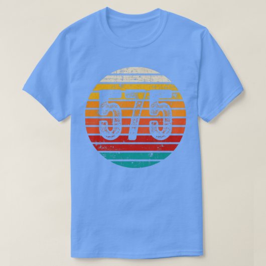 動揺してヴィンテージサンセット575市外局番 Tシャツ (デザイン正面)