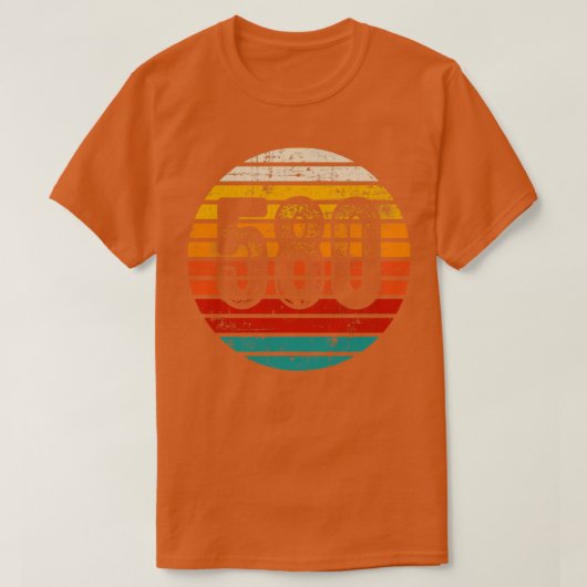 動揺してヴィンテージサンセット580エリアコード Tシャツ (デザイン正面)