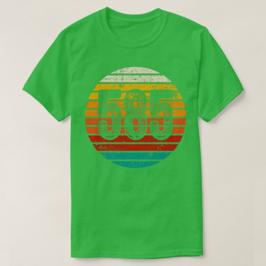 動揺してヴィンテージサンセット585市外局番 Tシャツ (デザイン正面)