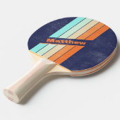 動揺してヴィンテージスタイルレトロダーク(名前あり) 卓球ラケット (正面アングル)