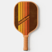 動揺してヴィンテージストライプスタイルの名前が濃い ピックルボールラケット (裏面)