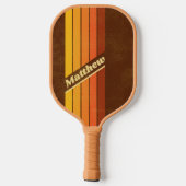動揺してヴィンテージストライプスタイル ピックルボールラケット (裏面)