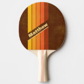 動揺してヴィンテージストライプスタイル 卓球ラケット (正面)
