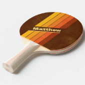 動揺してヴィンテージストライプスタイル 卓球ラケット (正面アングル)