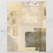 動揺してヴィンテージフェードジャーナルスクラップブック紙 (裏面)