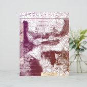 動揺してヴィンテージマップ仕訳帳スクラップブック紙 (スタンド正面)