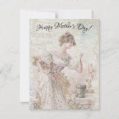 動揺してヴィンテージ女性が花粒集め (正面)