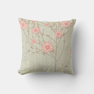 動揺してヴィンテージ花アメリカのMoJo枕 クッション