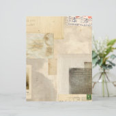 動揺してヴィンテージ退色ジャーナルのスクラップブック紙 (スタンド正面)