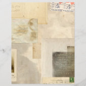 動揺してヴィンテージ退色ジャーナルのスクラップブック紙 (正面)