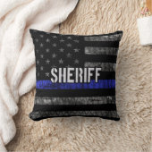 動揺して保安官旗 クッション (ブランケット)