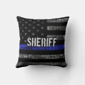 動揺して保安官旗 クッション (裏面)