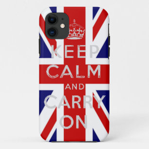 動揺して保運CALM and on UK FLAG iPhone 11 ケース