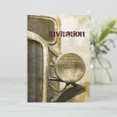 動揺して初期の素朴の田舎農車 招待状 (スタンド正面)